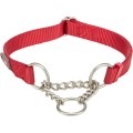 Zgarda Premium, Semistrangulanta, Rosu, Marime M-L: 35-50 cm/20 mm