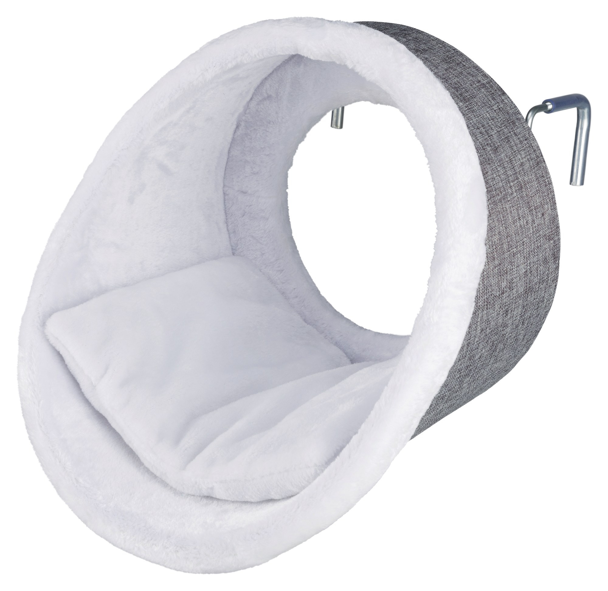 Sezlong Pe Calorifer 38x34 cm Gri cu Alb 43144 - Casa - Pisici