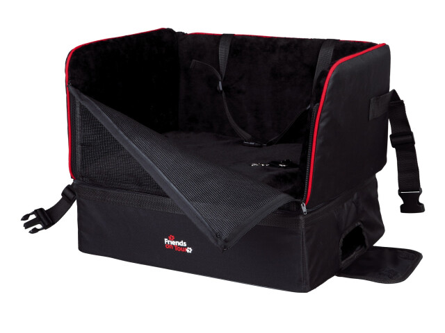 Scaun Auto Pentru Caini, 45x38x37 cm, Pana la 8 kg, Negru, 1322	