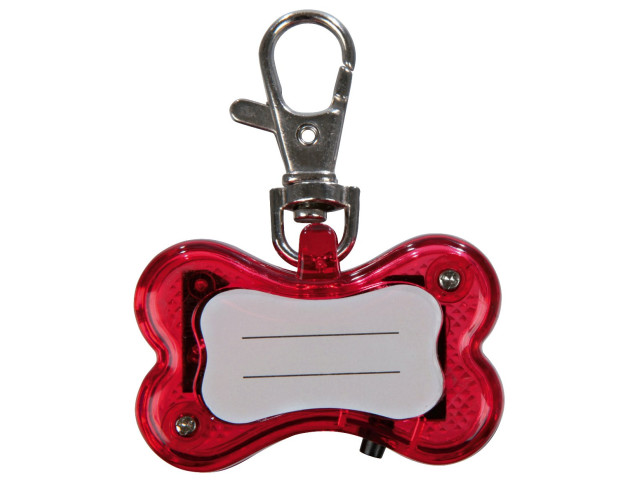 Flasher Cu Adresier, Forma De Os, 4.5x3 cm Rosu 1342