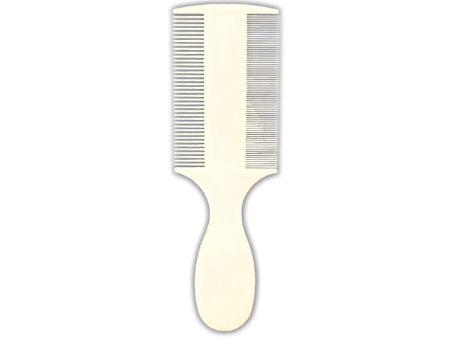 Pieptene Dublu Pentru Indepartare Purici/Praf, Cu Maner, 14 cm, 2400