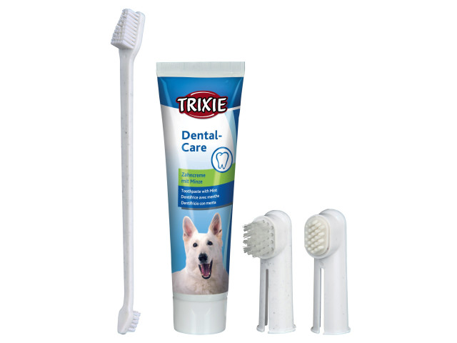 (-15%) Set Igiena Dentara Pentru Caini, Pasta De Dinti 100 g Si Periuta De Dinti, 2561