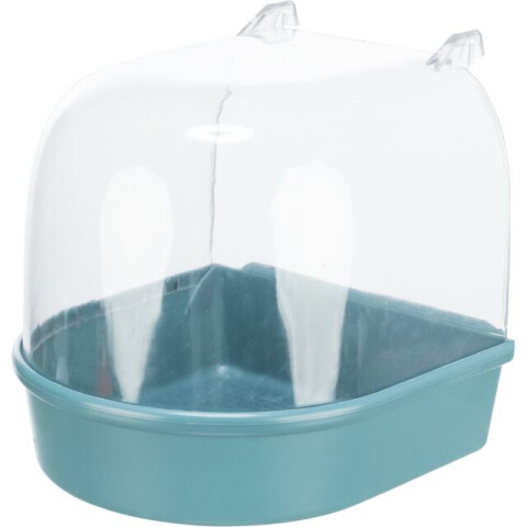 Cadita Acoperita Pentru Pasari, Plastic, Semicerc, 15x13x13 cm, Diverse Culori, 5401