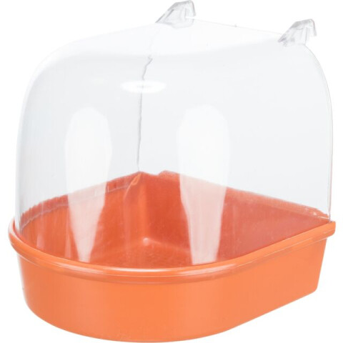 Cadita Acoperita Pentru Pasari, Plastic, Semicerc, 15x13x13 cm, Diverse Culori, 5401