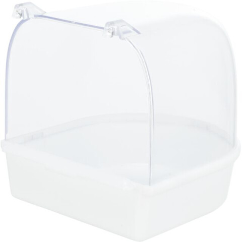 Cadita Acoperita Pentru Pasari, Plastic, Semicerc, 15x13x13 cm, Diverse Culori, 5401