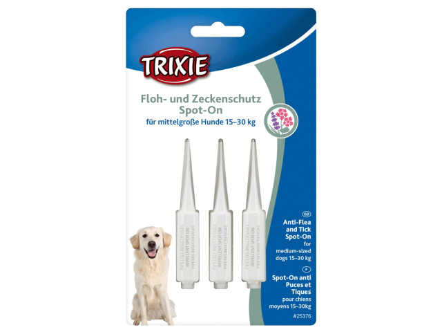 Picaturi Antiparazitare Naturale Pentru Caini, Spot-On, 15-30 kg, 3x3 ml, 25376	