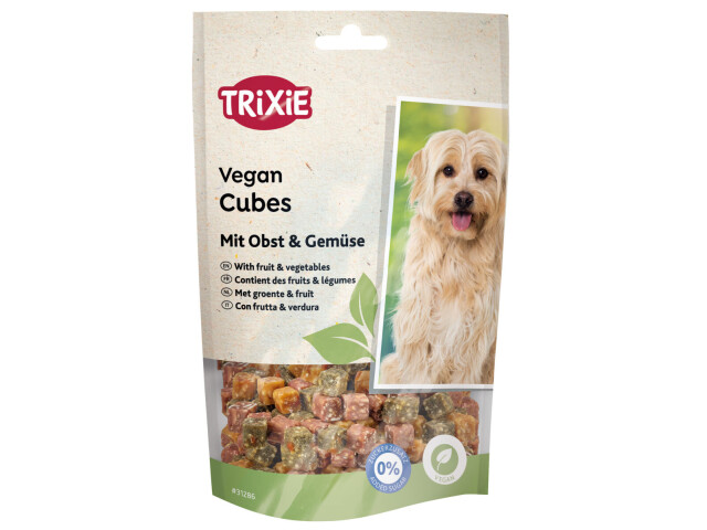 Recompense Pentru Caini, Vegan, Cuburi cu Cartofi Dulci, Legume si Fructe, 100 g, 31286