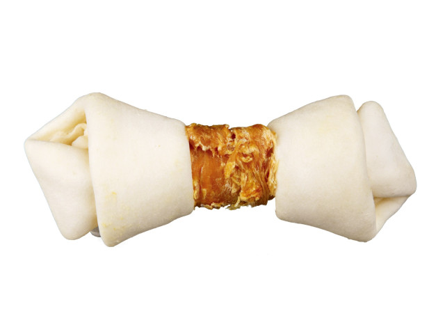 Recompense Pentru Caini, Denta Fun, Oase Innodate Cu Pui, 11 cm /2 buc/70 g 31322	