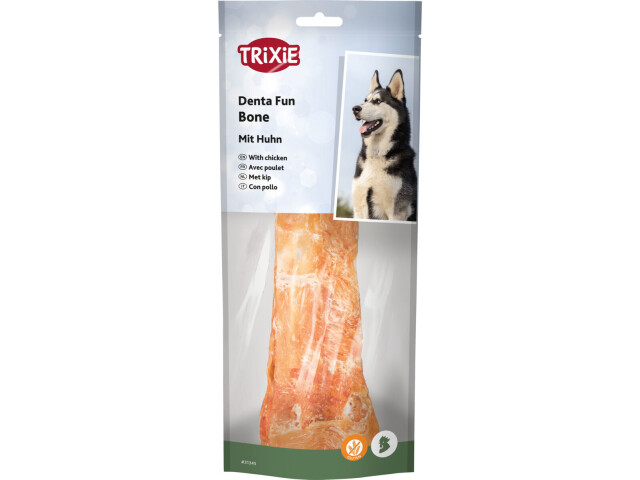 Recompensa Pentru Caini, Denta Fun, Os Presat Cu Pui, 20 cm/200 g 31345	