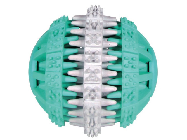 Jucarie Pentru Caini, Denta Fun, Minge, Aroma Menta, Cauciuc, 6 cm 32941