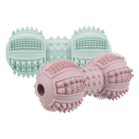 Jucarie Pentru Caini, Junior, Gantera, Cauciuc, 9 cm, Diferite Culori, 33343