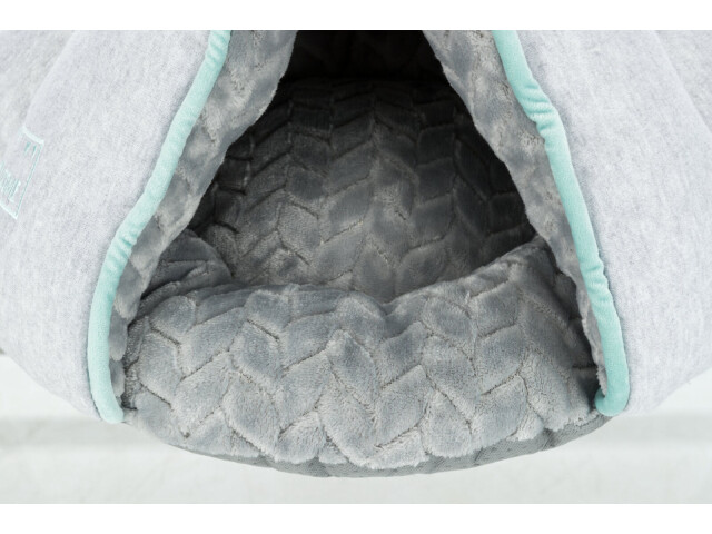 Culcus-Pestera Junior, 45x30x40 cm, Gri/Verde Menta, 38254