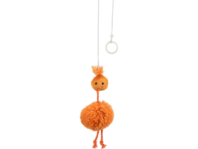 Jucarie Pentru Pisici, Pui Pe Banda Elastica, Cu Sunet, 20 cm 45561	