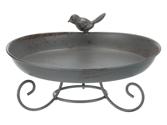 Adapator Exterior Pentru Pasari, Metal, 800 ml/22 cm, Gri, 55510