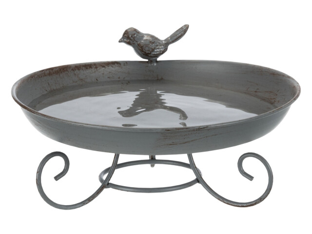 Adapator Exterior Pentru Pasari, Metal, 800 ml/22 cm, Gri, 55510