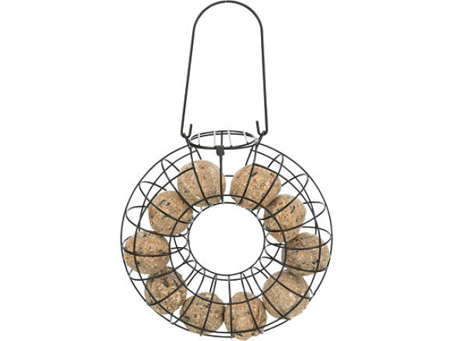 Hranitor Exterior Pentru Bile De Grasime, Metal, 24x8 cm, Negru, 55622	