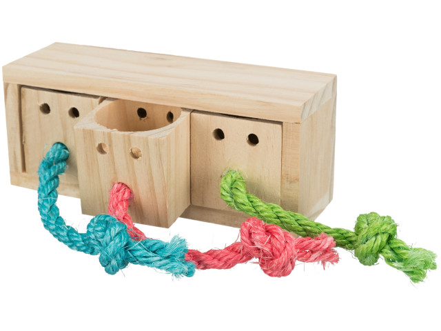 Jucarie De Strategie Pentru Rozatoare, Cub, Lemn, 15x5.5x6 cm, 62815	