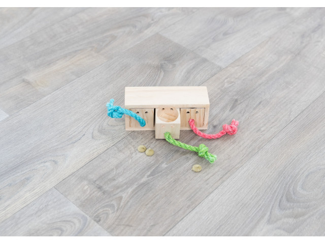 Jucarie De Strategie Pentru Rozatoare, Cub, Lemn, 15x5.5x6 cm, 62815	