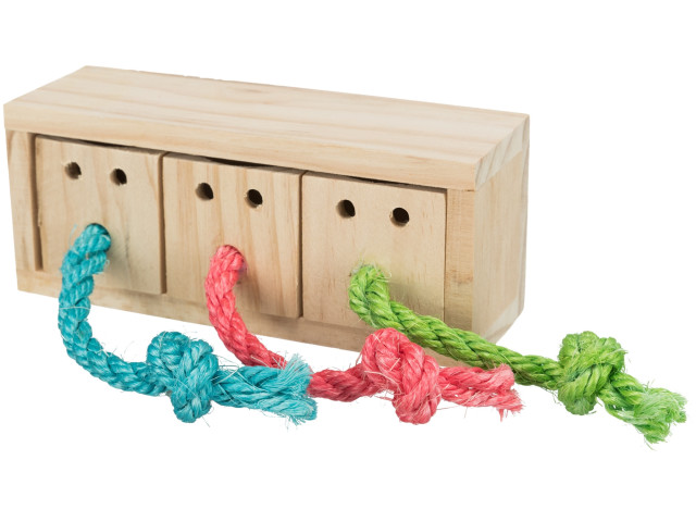 Jucarie De Strategie Pentru Rozatoare, Cub, Lemn, 15x5.5x6 cm, 62815	