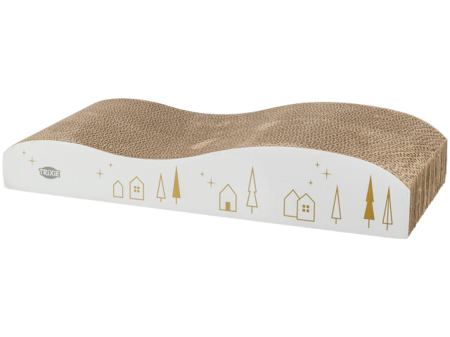 Carton De Zgariat Xmas, Ondulat, 43.5x8x20 cm, Alb/Auriu, 92017