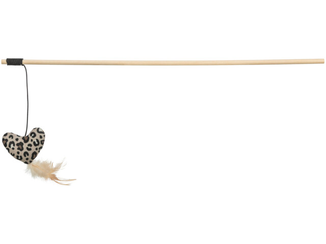 Jucarie Pentru Pisici, Undita cu Catnip, Inima, 50 cm, 45385