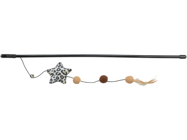 Jucarie Pentru Pisici, Undita cu Catnip, Stea, 50 cm, 45386