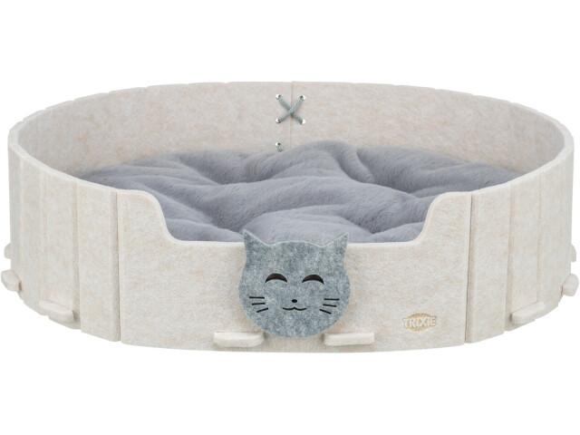 Pat Oval Emilie 50 x 42 cm, Nisipiu/Gri, 36260