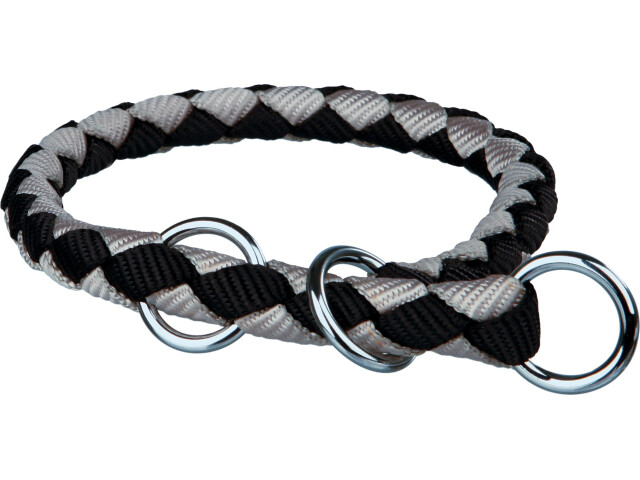 Zgarda Coarda, L:47-55 cm/18 mm, Negru/Gri, 14401