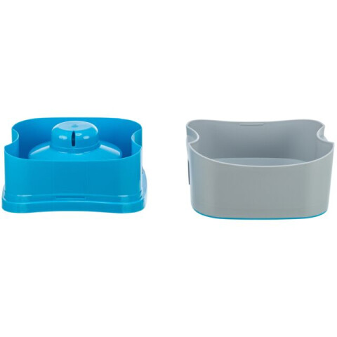 Castron Pentru Calatorie, Strong, Plastic, 21x11x21 cm, Gri/Petrol, 24601