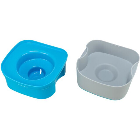 Castron Pentru Calatorie, Strong, Plastic, 21x11x21 cm, Gri/Petrol, 24601