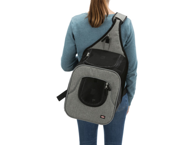Geanta De Transport, Savina, Frontala, 30x33x26 cm, Pana la 10 kg, Negru/Gri, 28941
