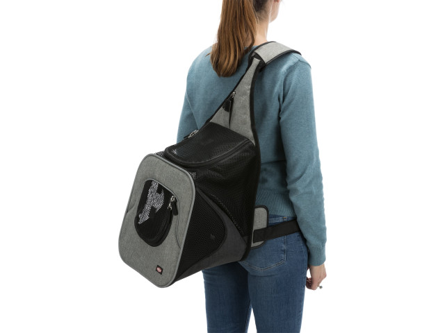 Geanta De Transport, Savina, Frontala, 30x33x26 cm, Pana la 10 kg, Negru/Gri, 28941