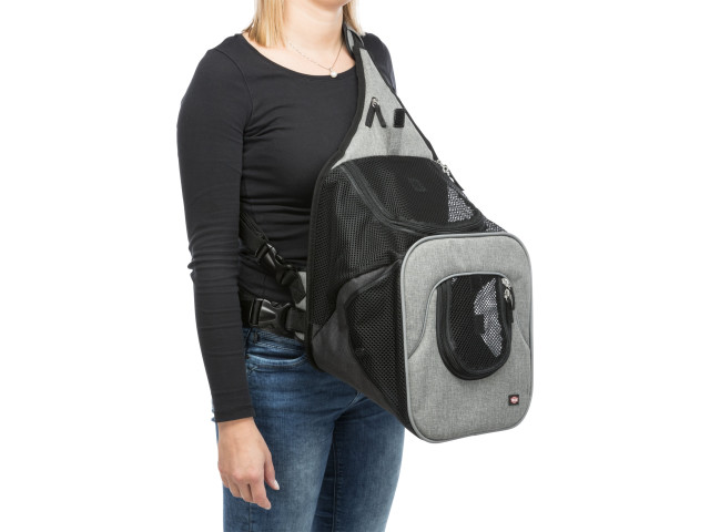 Geanta De Transport, Savina, Frontala, 30x33x26 cm, Pana la 10 kg, Negru/Gri, 28941