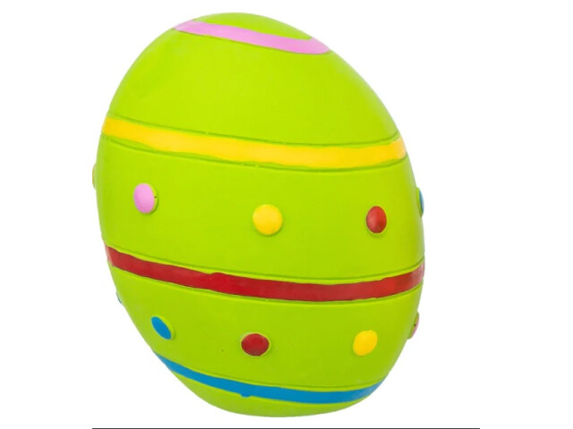 L(-22%)Jucarie Pentru Caini, Ou Colorat, Latex, 8 cm, 9935263