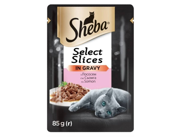 Hrana Umeda pentru Pisici, cu Somon in Sos, 85 g