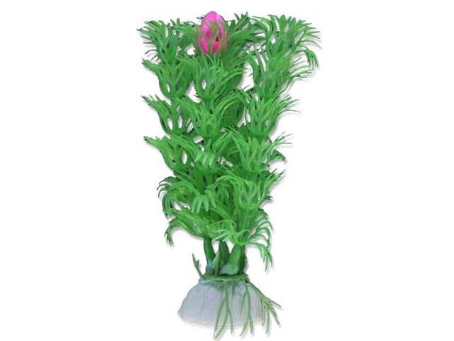 Planta Artificiala Pentru Acvariu, Blister, 10 cm, Verde/Roz, 1B06