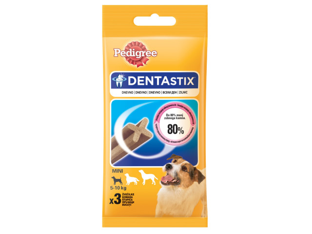 Recompense Pentru Caini, Pedigree DentaStix Mini Adult, 3 buc/45 g
