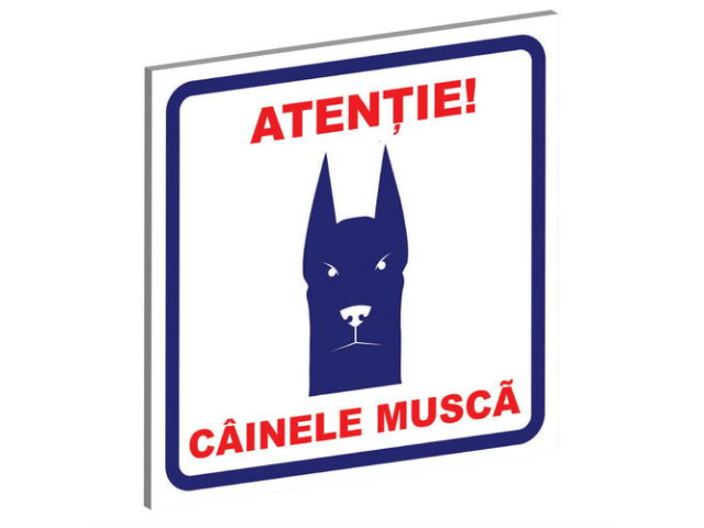 Pliant Pvc "Cainele Musca" 15 x 15 cm, Albastru-Rosu (Tip, 1)