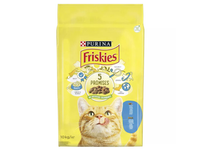 Friskies Cat Steril cu Somon si Legume, 10 kg