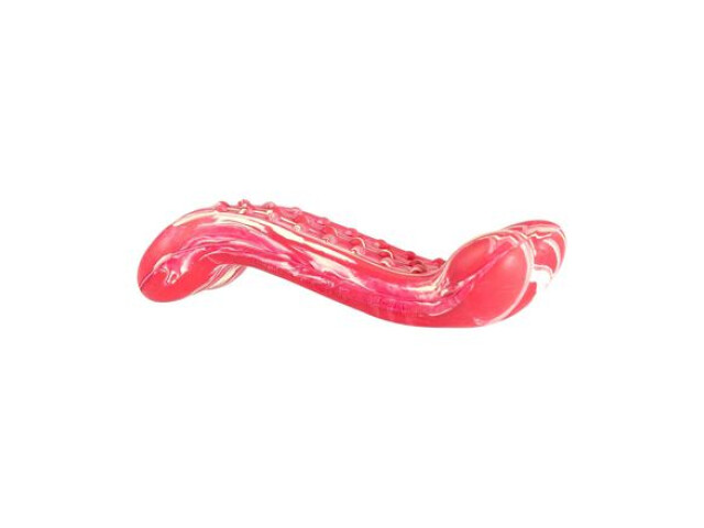 Jucarie Pentru Caini, HipHop, Dental, Os Antibacterian, Aroma Friptura De Vita, Cauciuc, 13.5 cm, A434253