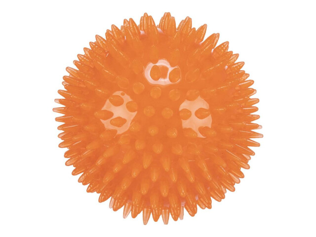 Jucarie Pentru Caini, Minge Arici, Plutitoare, 8 cm, Portocaliu, 33651
