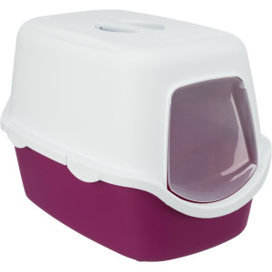 Litiera Vico, Cu Capac, 40 x 40 x 56 cm, Visiniu/Alb, 40278