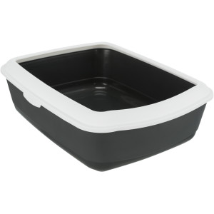 Litiera Classic, Cu Rama, 37 x 15 x 48 cm, Gri/Alb, 40184
