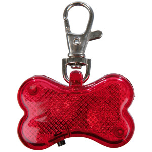 Flasher Cu Adresier, Forma De Os, 4.5x3 cm Rosu 1342