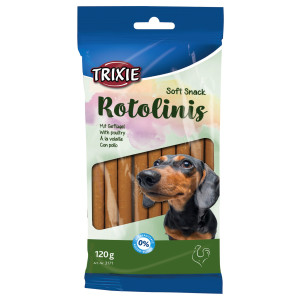 Recompense Pentru Caini, Soft Rotolinis Cu Pui, 12 buc 120 g 12 cm, 3171