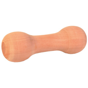 Jucarie De Aport Pentru Caini, Gantera, Lemn, 15cm/125 g 3220