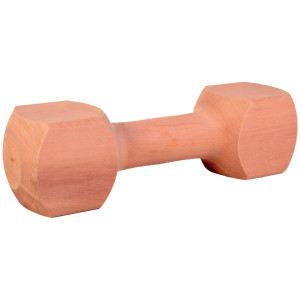 Jucarie De Aport Pentru Caini, Gantera, Lemn, 23cm/400 g 3223