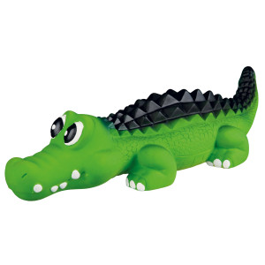Jucarie Pentru Caini, Crocodil, Latex, Cu Sunet, 35 cm, Verde, 3529