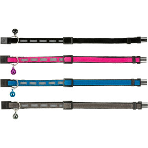 Zgarda Pentru Pisici, Safer Life, Reflectorizanta, Cu Clopotel, Diverse Culori, 4172	