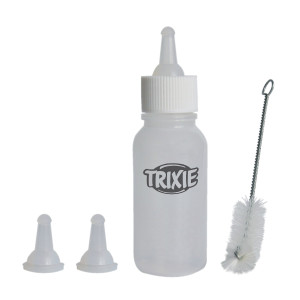 Biberon Cu 3 Tetine Si Perie Curatare, Pentru Pisici, 57 ml, 4193	